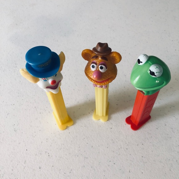 Pez Other - Fossie Bear, Kermit, Clown Pez Dispensers